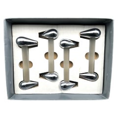 Pack of 4 1960s Murano glass handles for cabinets, chests of drawers and kitchen