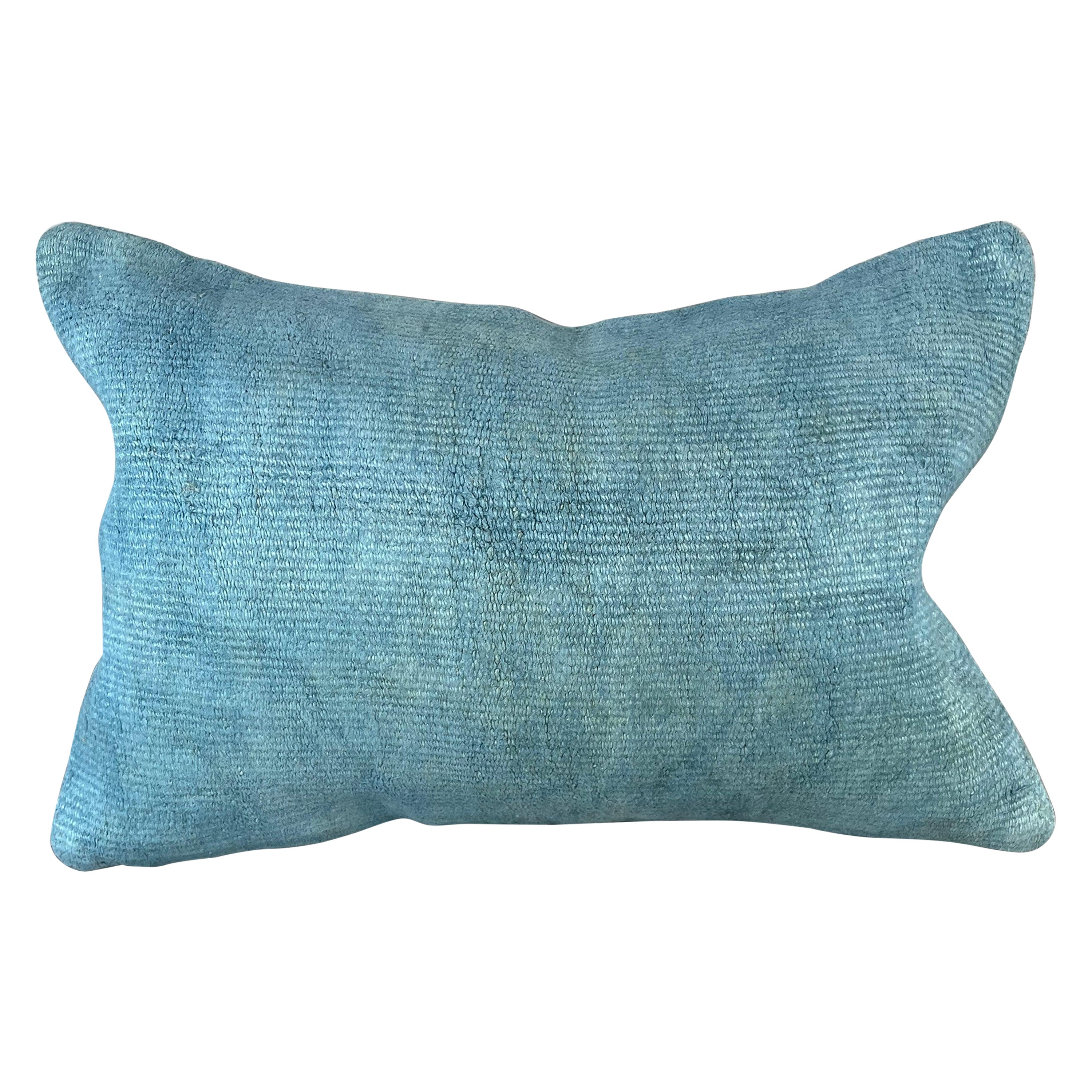 16 x 24 Cojín de cáñamo Cojín turco Cojín azul natural Funda de cojín #6220