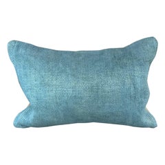 16 x 24 Cojín de cáñamo Cojín turco Cojín azul natural Funda de cojín #6214