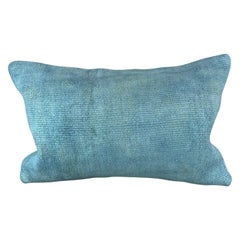 16 x 24 Cojín de cáñamo Cojín turco Cojín azul natural Funda de cojín #6219