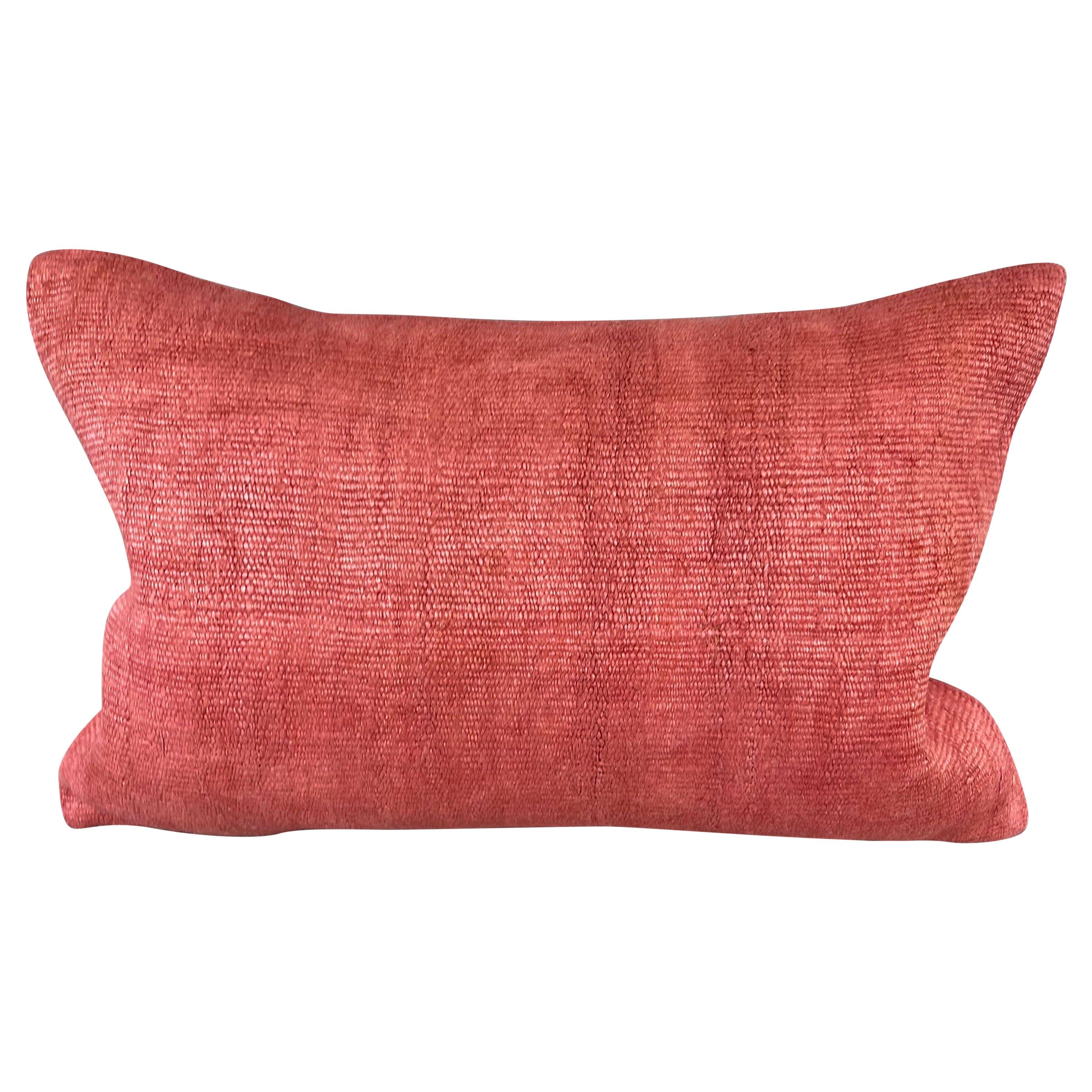16 x 24 Cojín de Cáñamo Cojín Turco Cojín Natural Rojo Funda de Cojín #6003