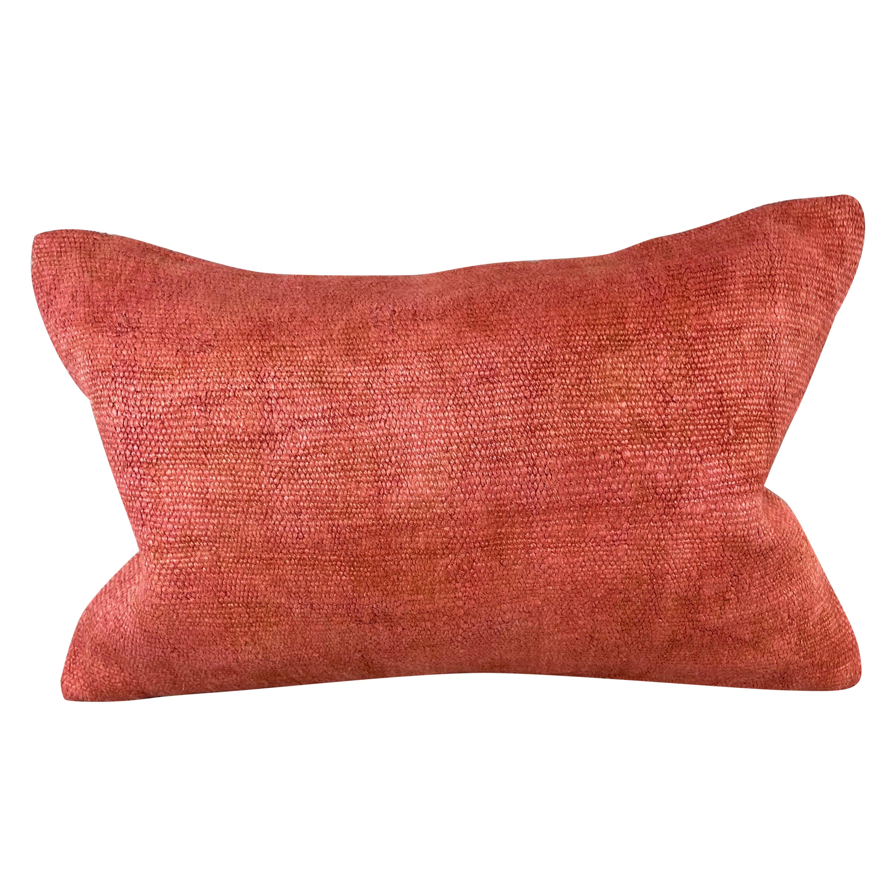 16 x 24 Cojín de cáñamo Cojín turco Cojín rojo natural Funda de cojín #6009