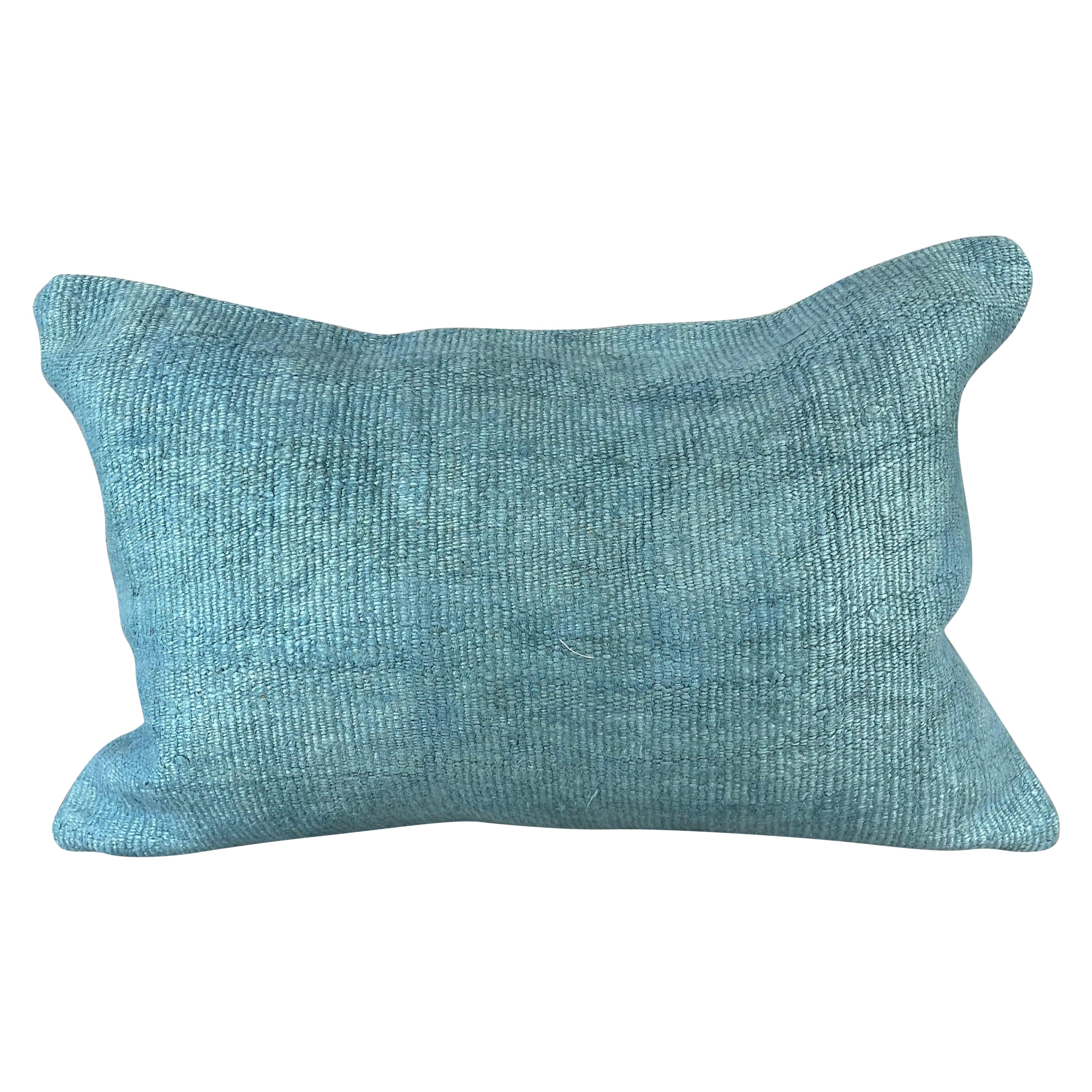 16 x 24 Cojín de cáñamo Cojín turco Cojín azul natural Funda de cojín #6209