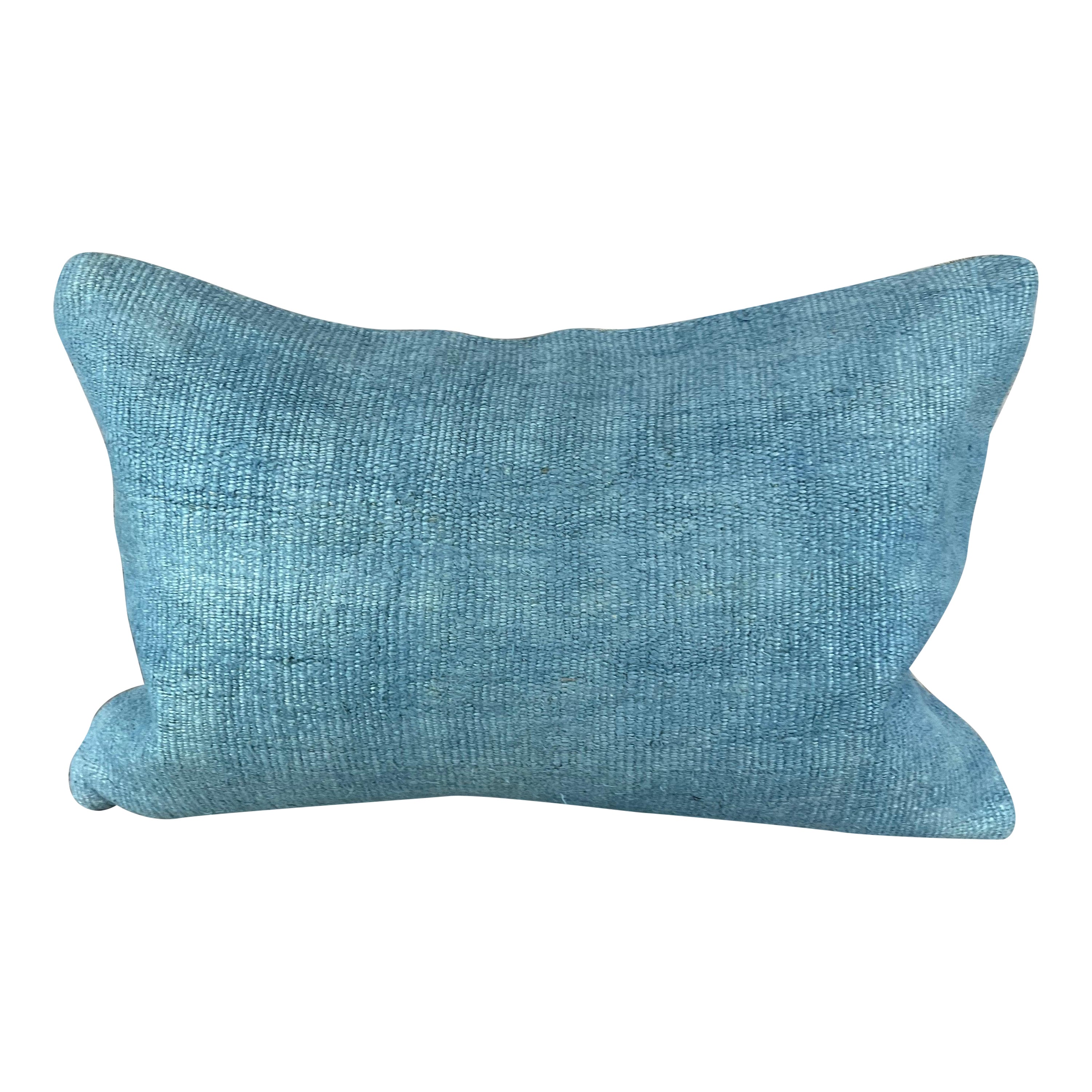 16 x 24 Cojín de cáñamo Cojín turco Cojín azul natural Funda de cojín #6210