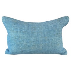 16 x 24 Cojín de cáñamo Cojín turco Cojín azul natural Funda de cojín #6227