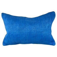 Coussin d'oreiller turc coussin bleu naturel 16 x 24 n° 6257
