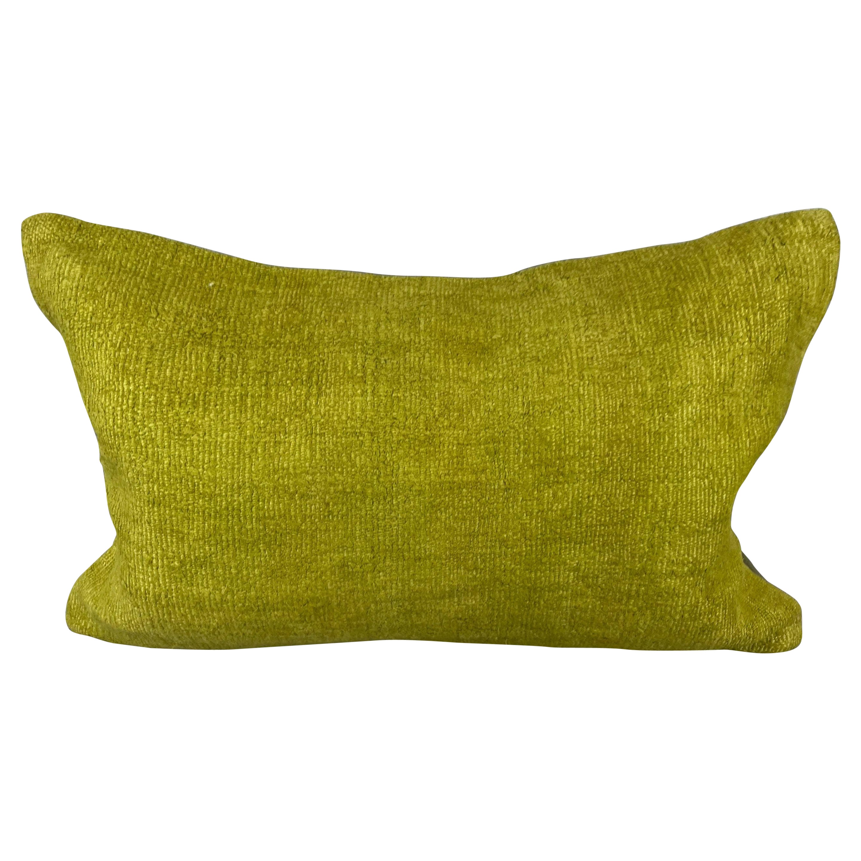 Coussin d'oreiller turc coussin vert naturel 16 x 24 n°6382