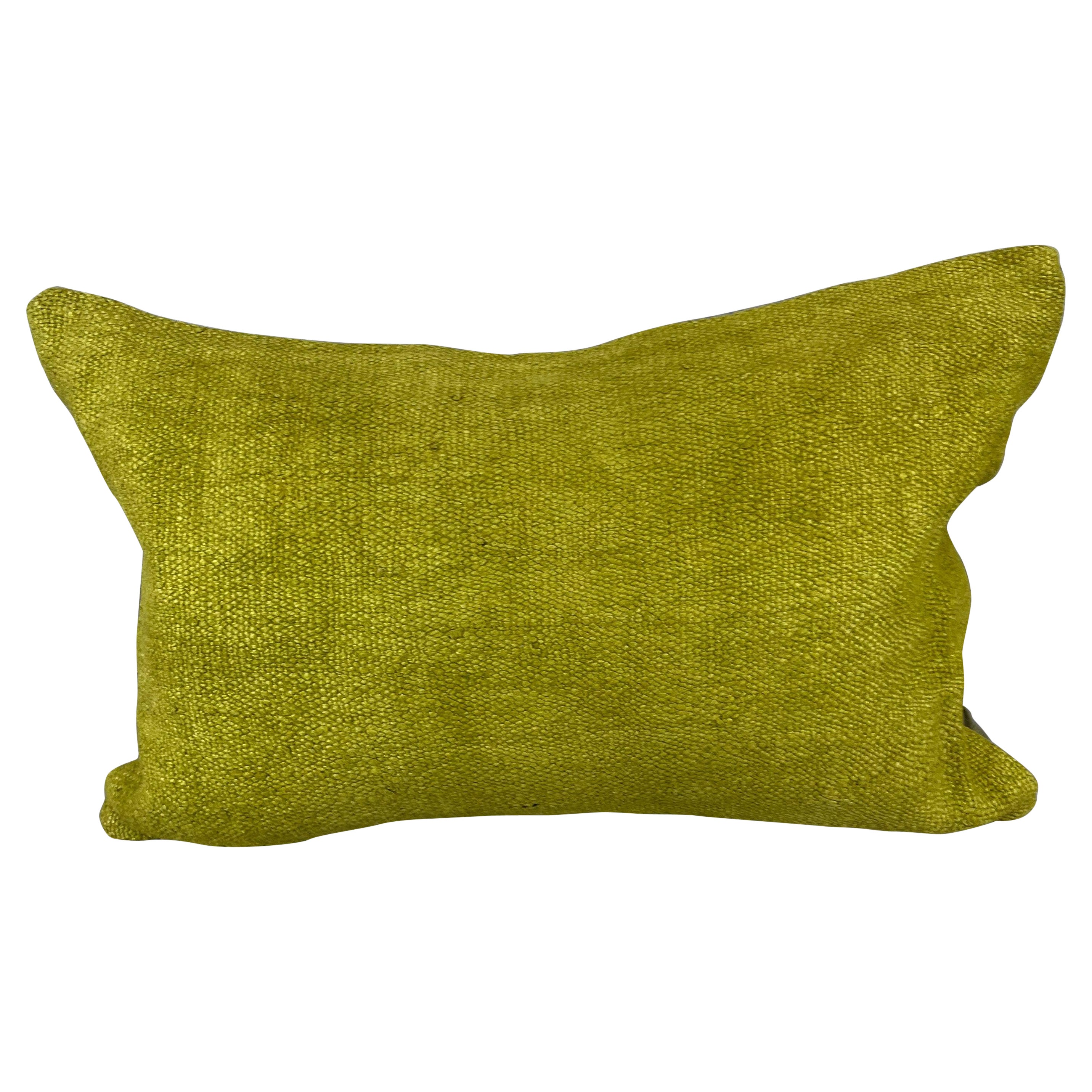 16 x 24 Hemp Pillow Turkish Cushion Natural Green Pillow Cushion Cover #6376