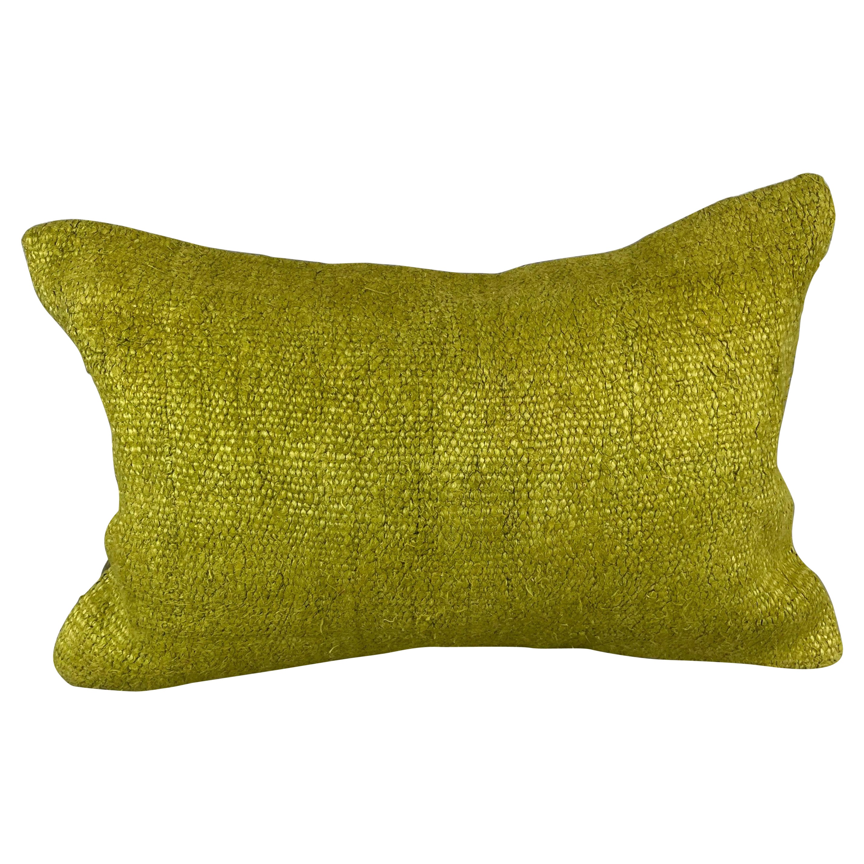 Coussin d'oreiller turc coussin vert naturel 16 x 24 n°6381