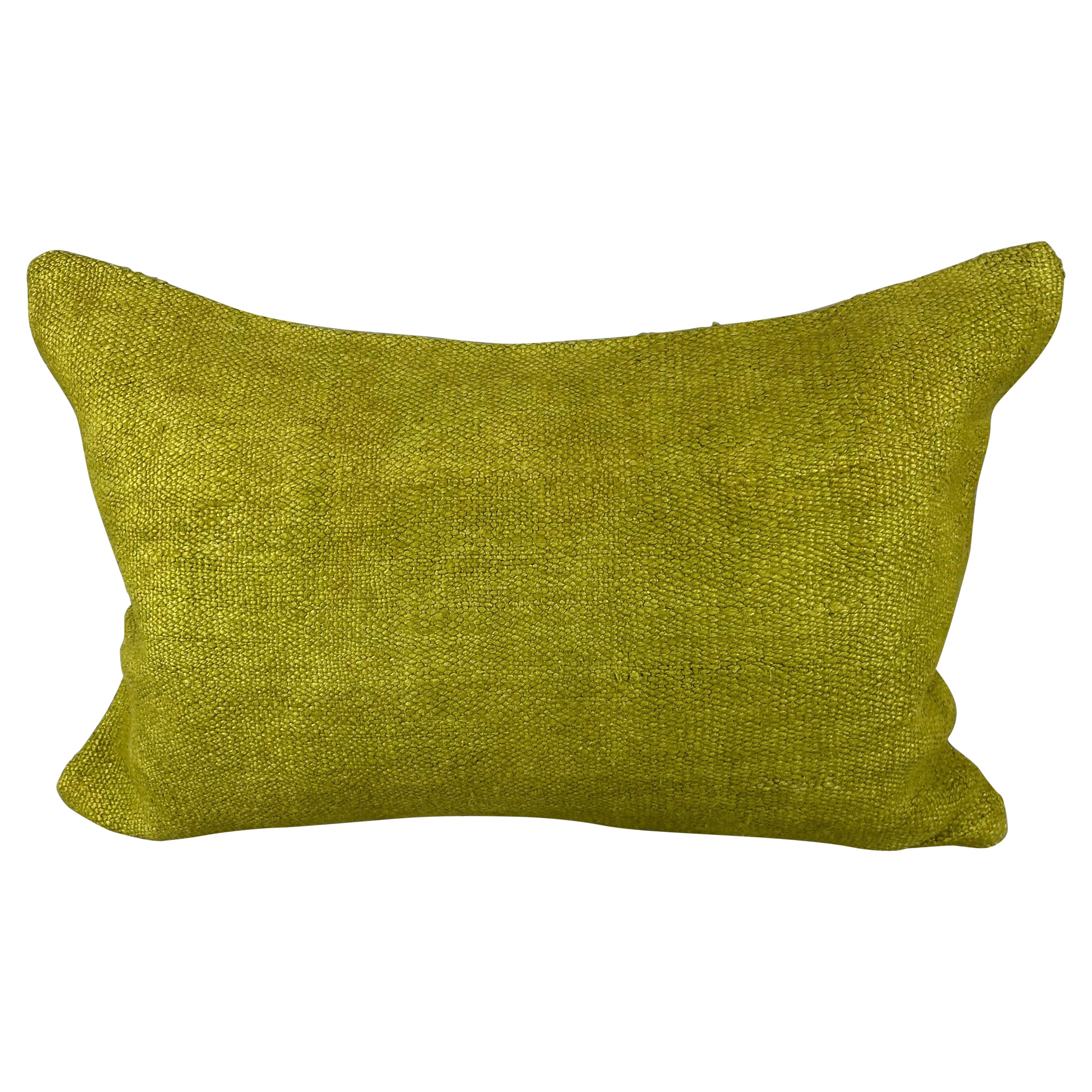 16 x 24 Hemp Pillow Turkish Cushion Natural Green Pillow Cushion Cover #6380 For Sale