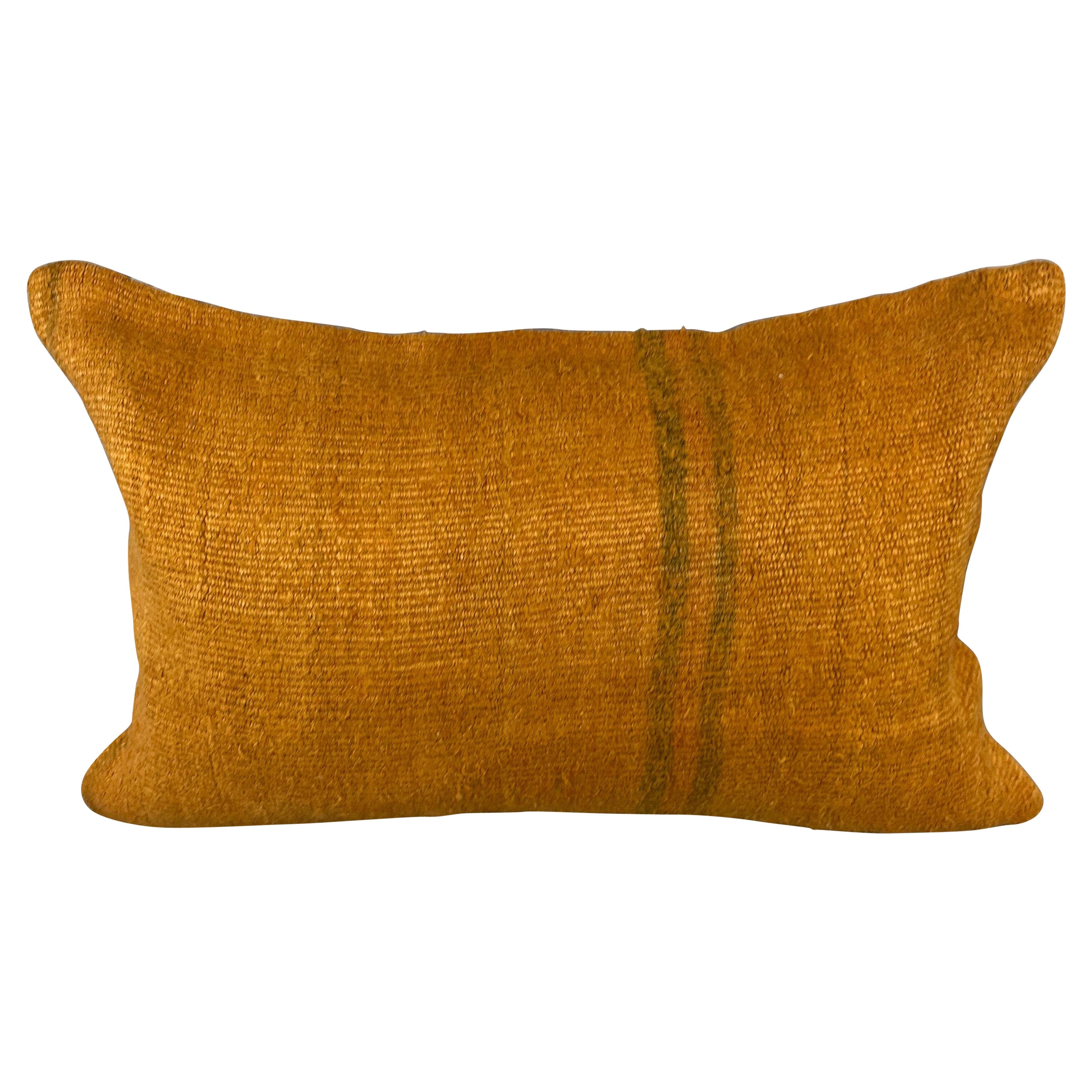 16 x 24 Hemp Pillow Turkish Cushion Natural Orange Pillow Cushion Cover #6272