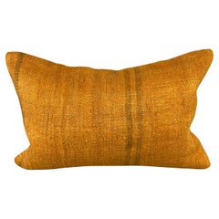 16 x 24 Hemp Pillow Turkish Cushion Natural Orange Pillow Cushion Cover #6261