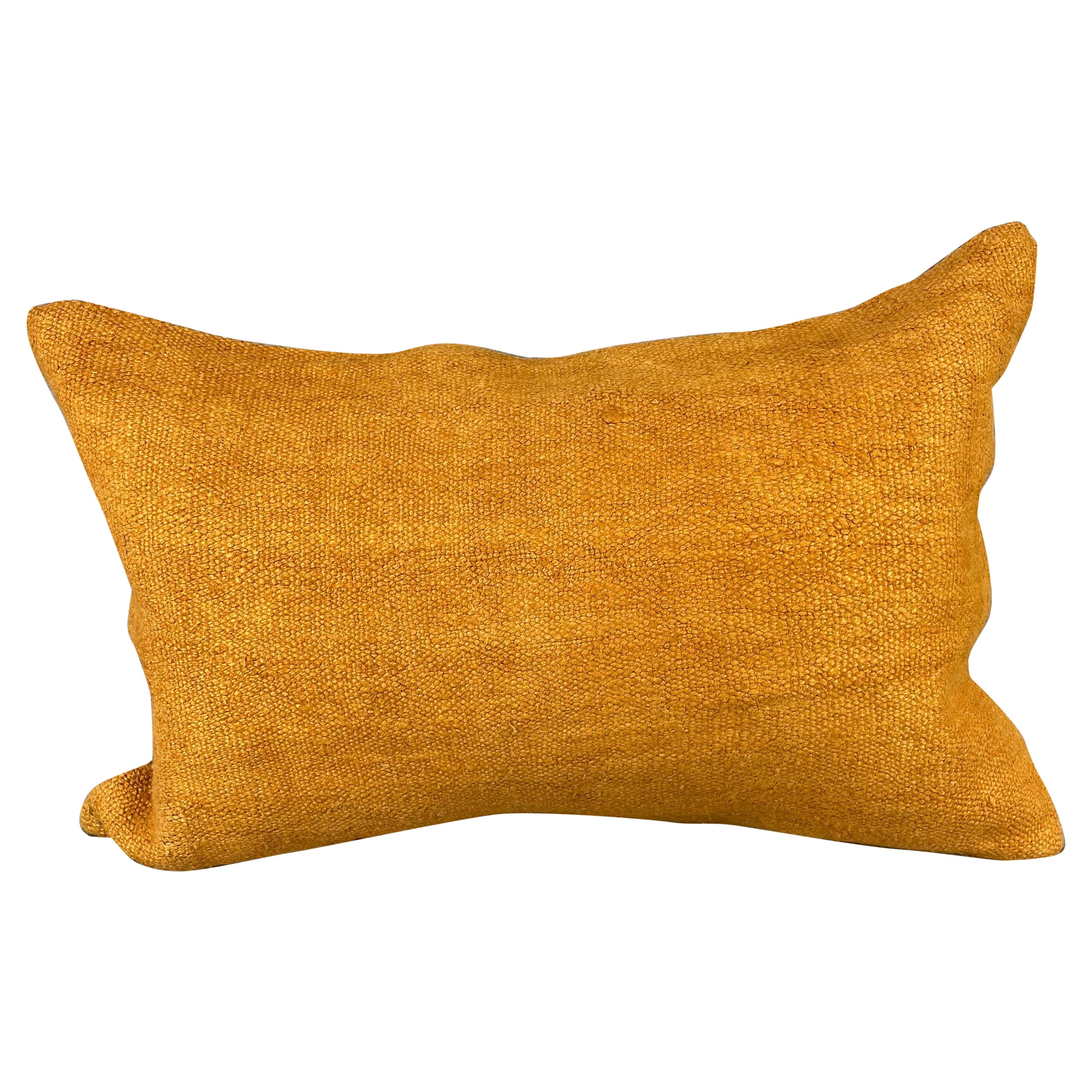 16 x 24 Hemp Pillow Turkish Cushion Natural Orange Pillow Cushion Cover #6260
