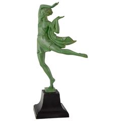 French Art Deco Sculpture of a Dancer by Fayral, 1930