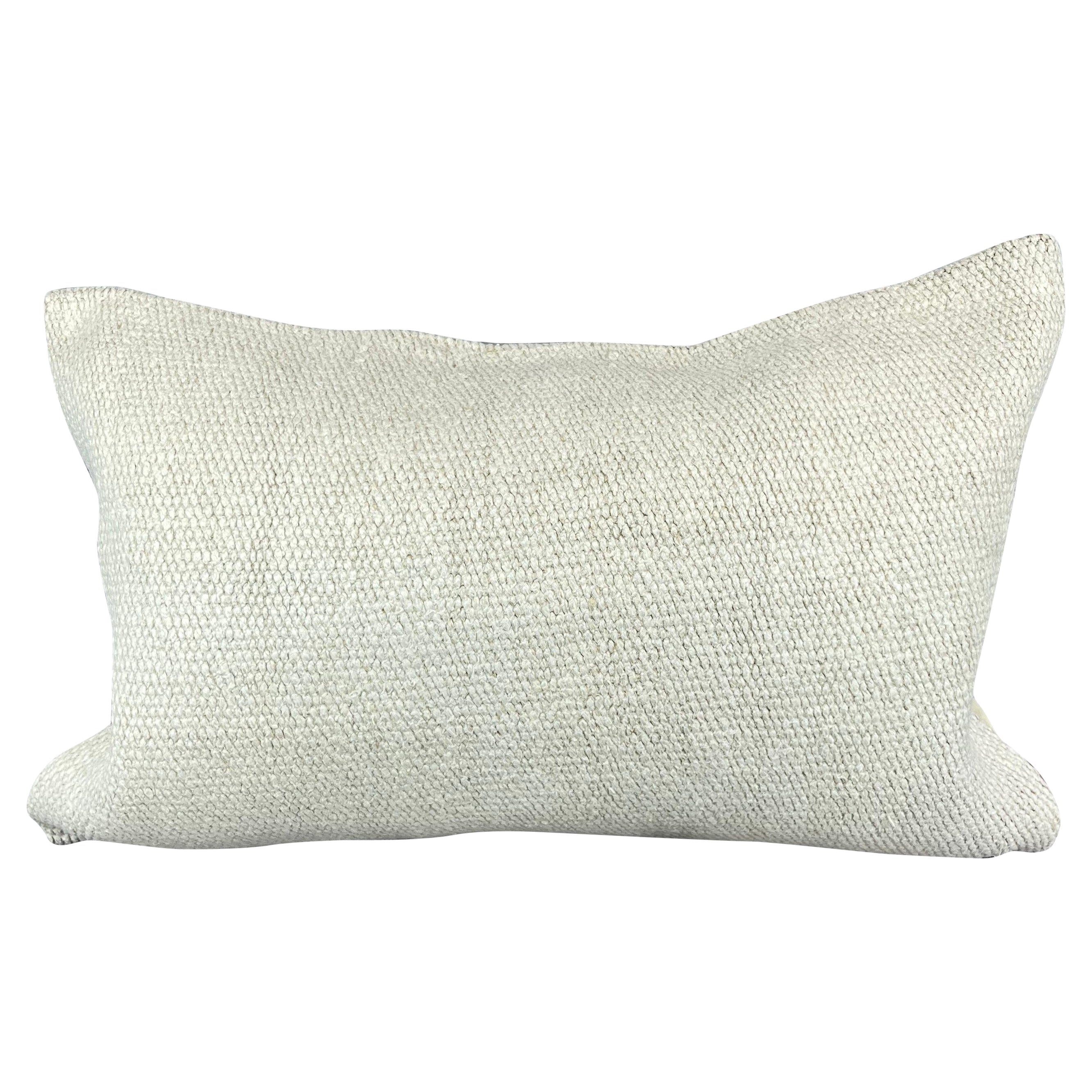16 x 24 Cojín de cáñamo Cojín turco Cojín blanco natural Funda de cojín #6105