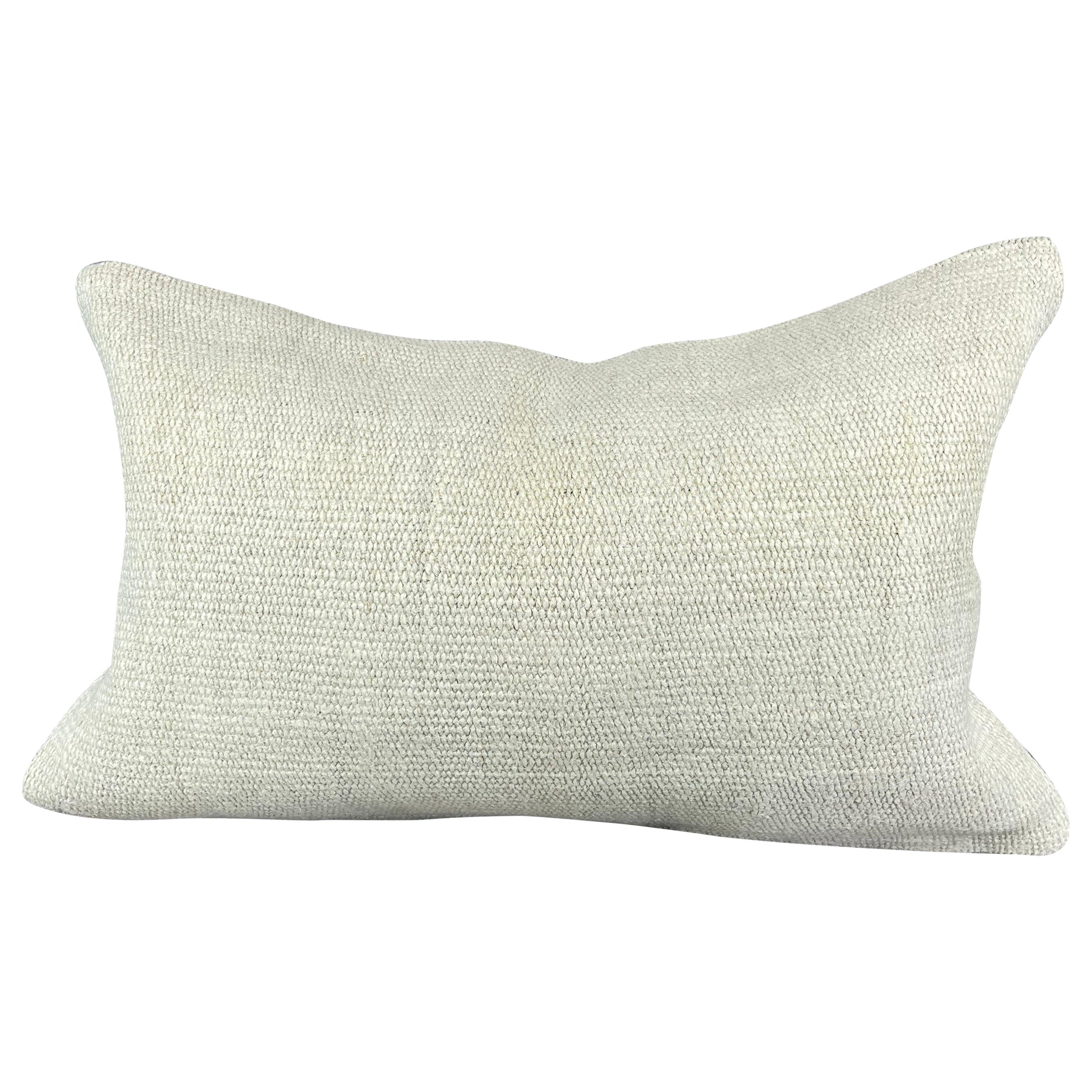 16 x 24 Cojín de cáñamo Cojín turco Cojín blanco natural Funda de cojín #6109 en venta