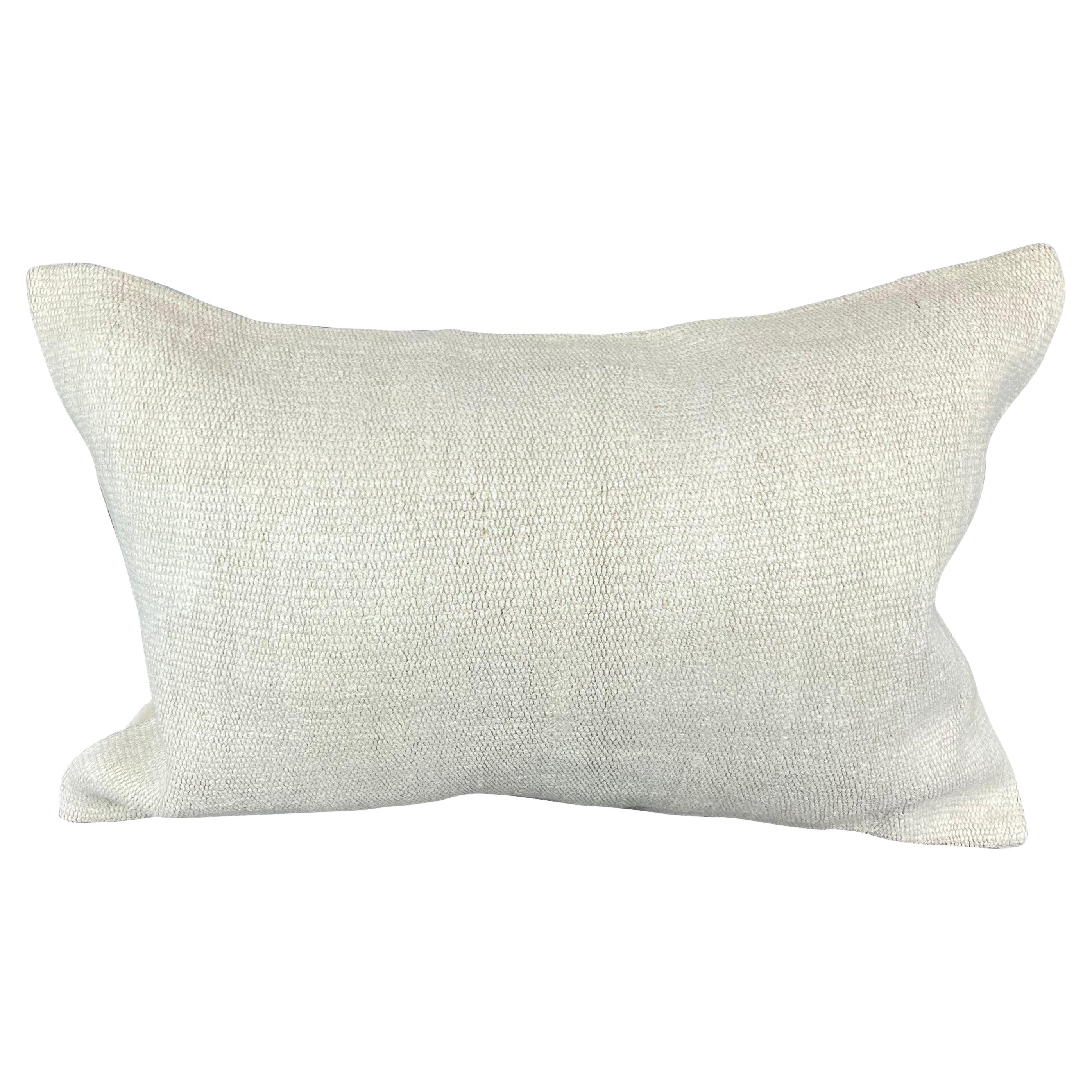 16 x 24 Cojín de cáñamo Cojín turco Cojín blanco natural Funda de cojín #6079 en venta