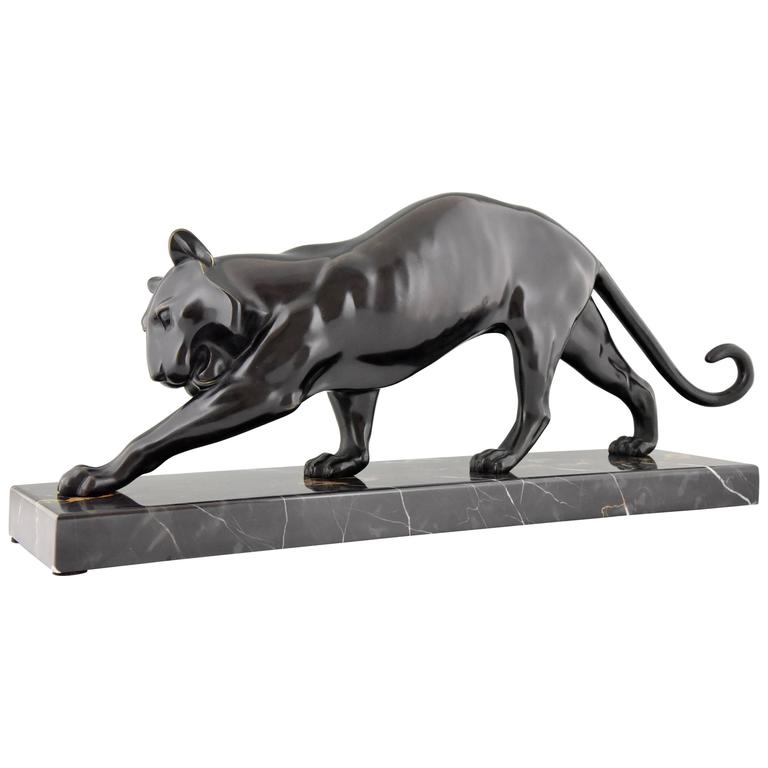 Art Deco Bronze Panther Sculpture by Georges Lavroff, 1930 at 1stDibs | george  lavroff bronze, lavroff sculpteur, sculpture lavroff