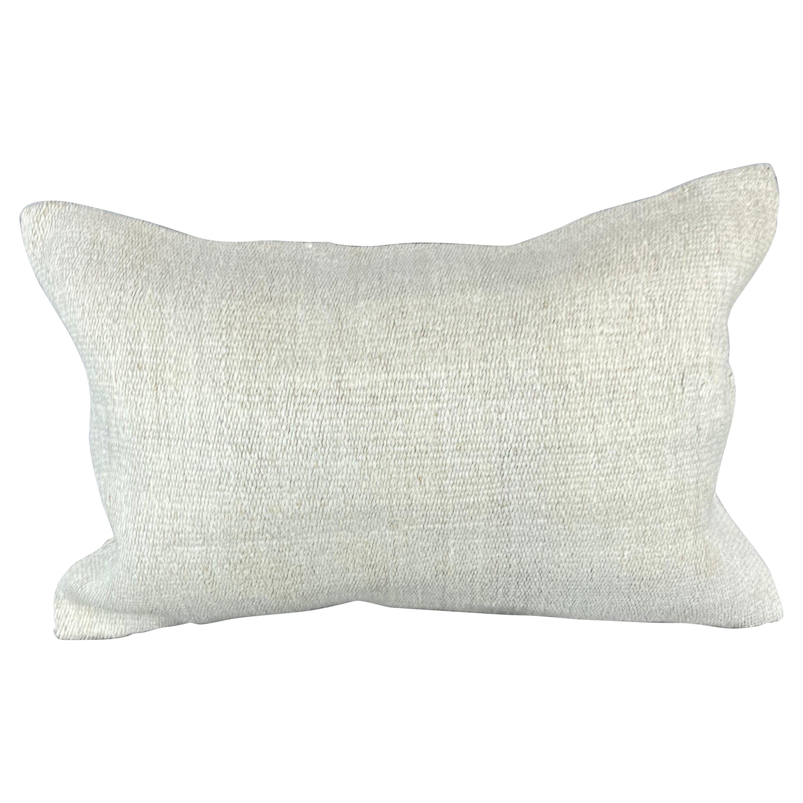 16 x 24 Hemp Pillow Turkish Cushion Natural White Pillow Cushion Cover #6085