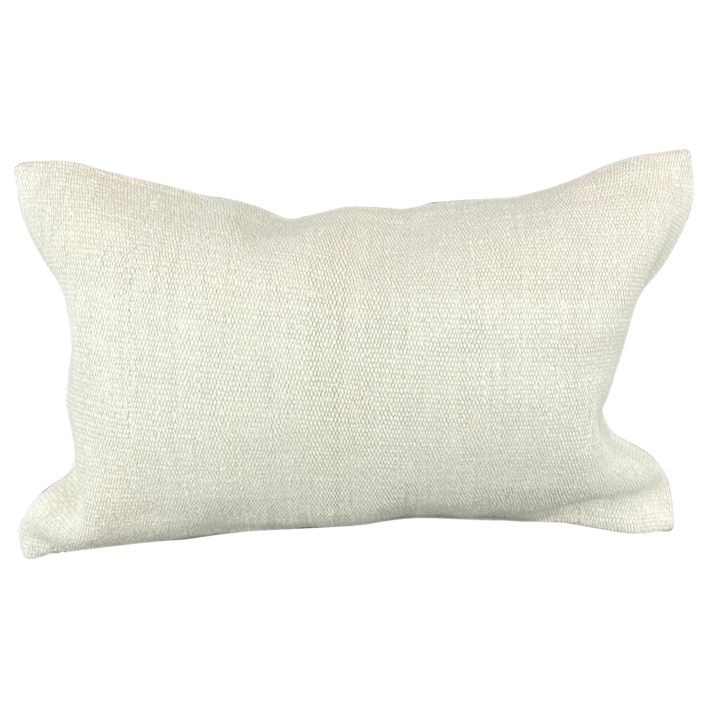 16 x 24 Cojín de cáñamo Cojín turco Cojín blanco natural Funda de cojín #6077 en venta