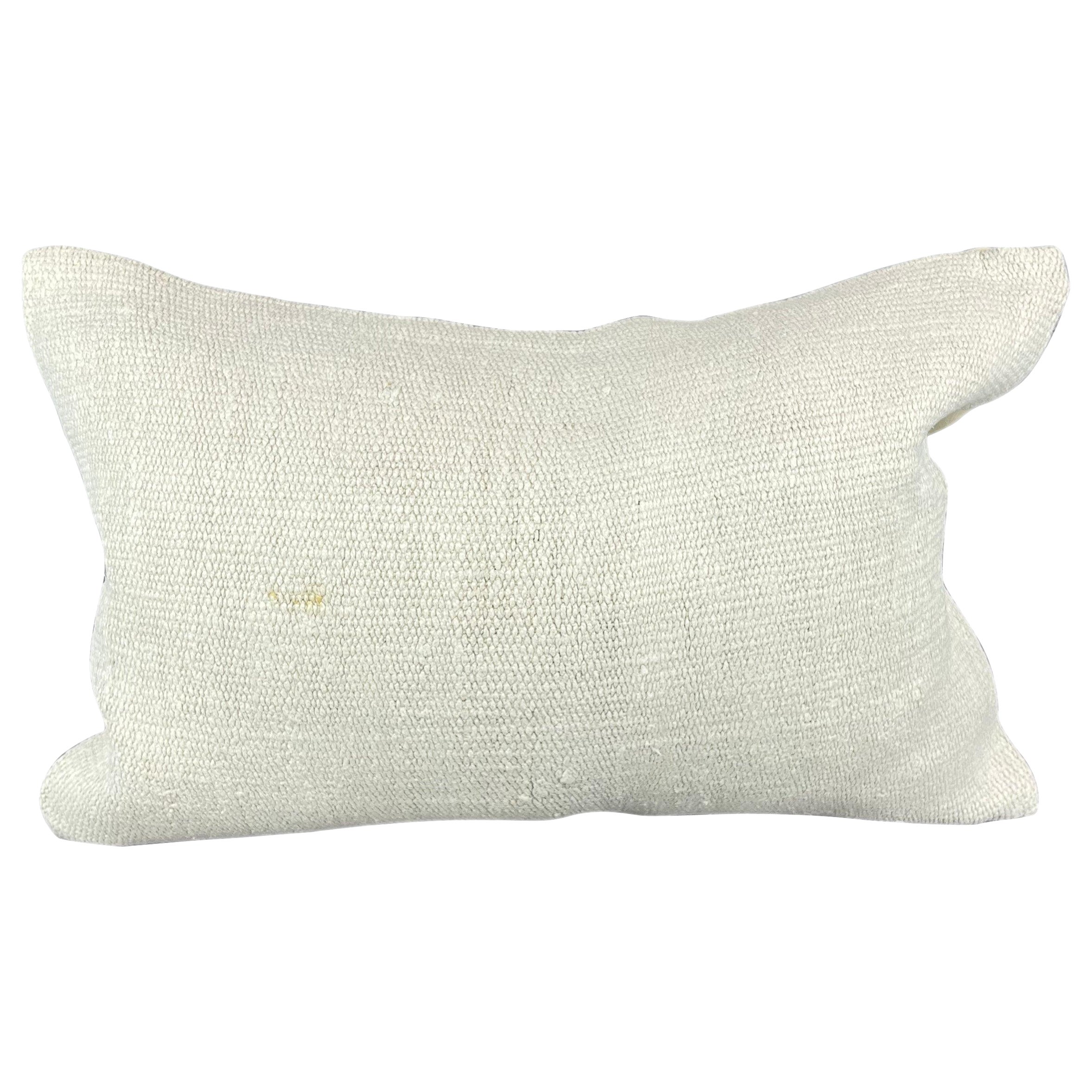 16 x 24 Cojín de cáñamo Cojín turco Cojín blanco natural Funda de cojín #6078