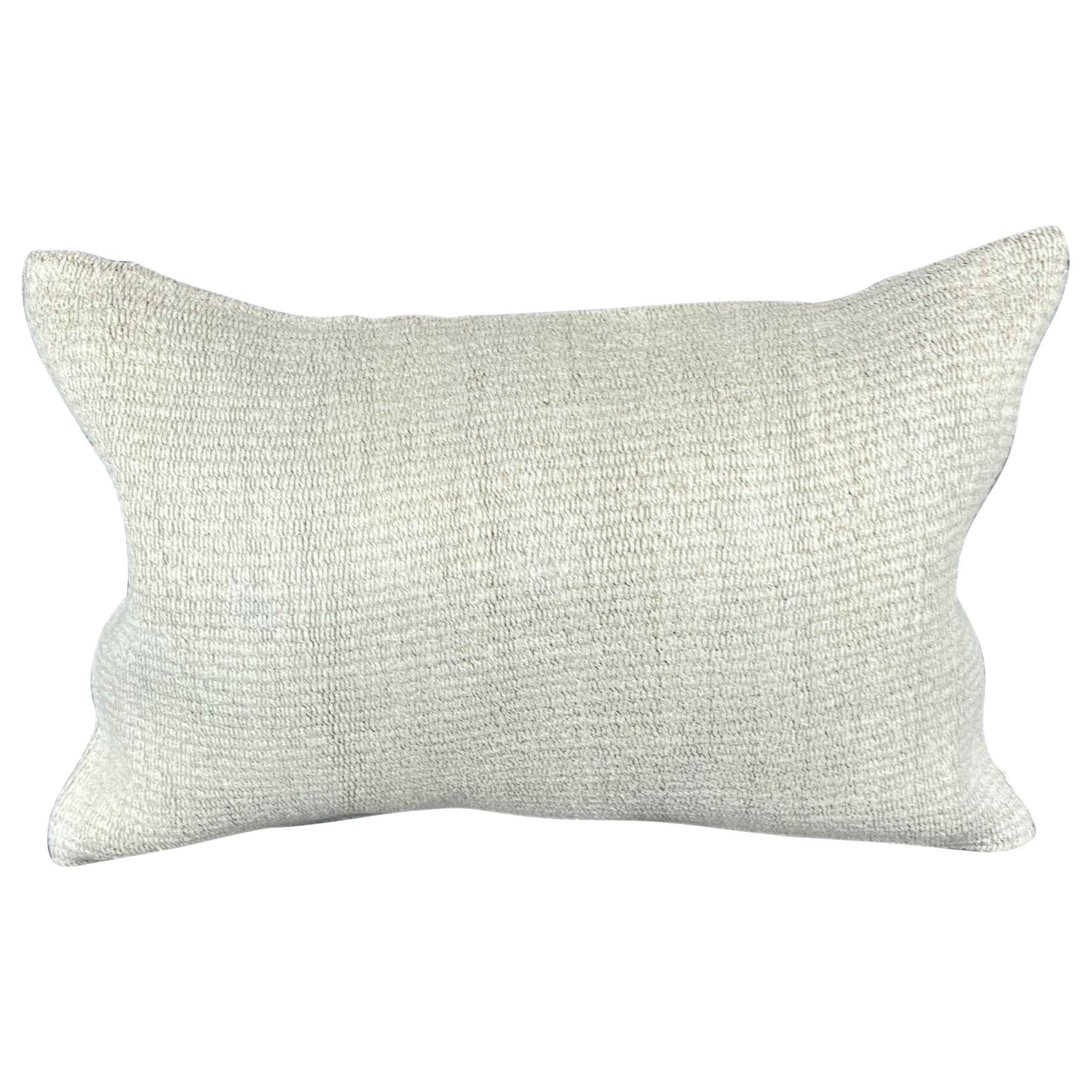 16 x 24 Zoll Kissen Türkisches Kissen mit Kissen im Kissenschliff, natürliches Weiß, Kissenbezug #6070 im Angebot