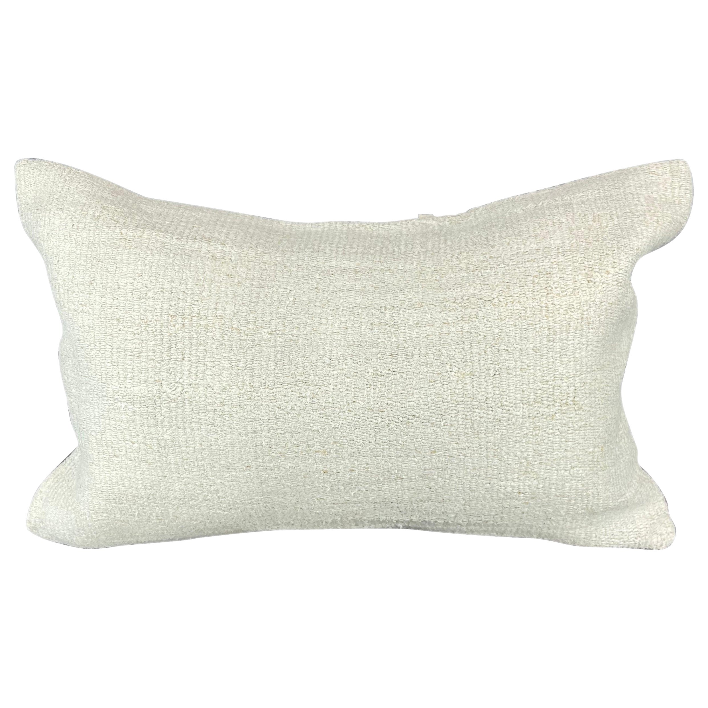 16 x 24 Cojín de cáñamo Cojín turco Cojín blanco natural Funda de cojín #6176