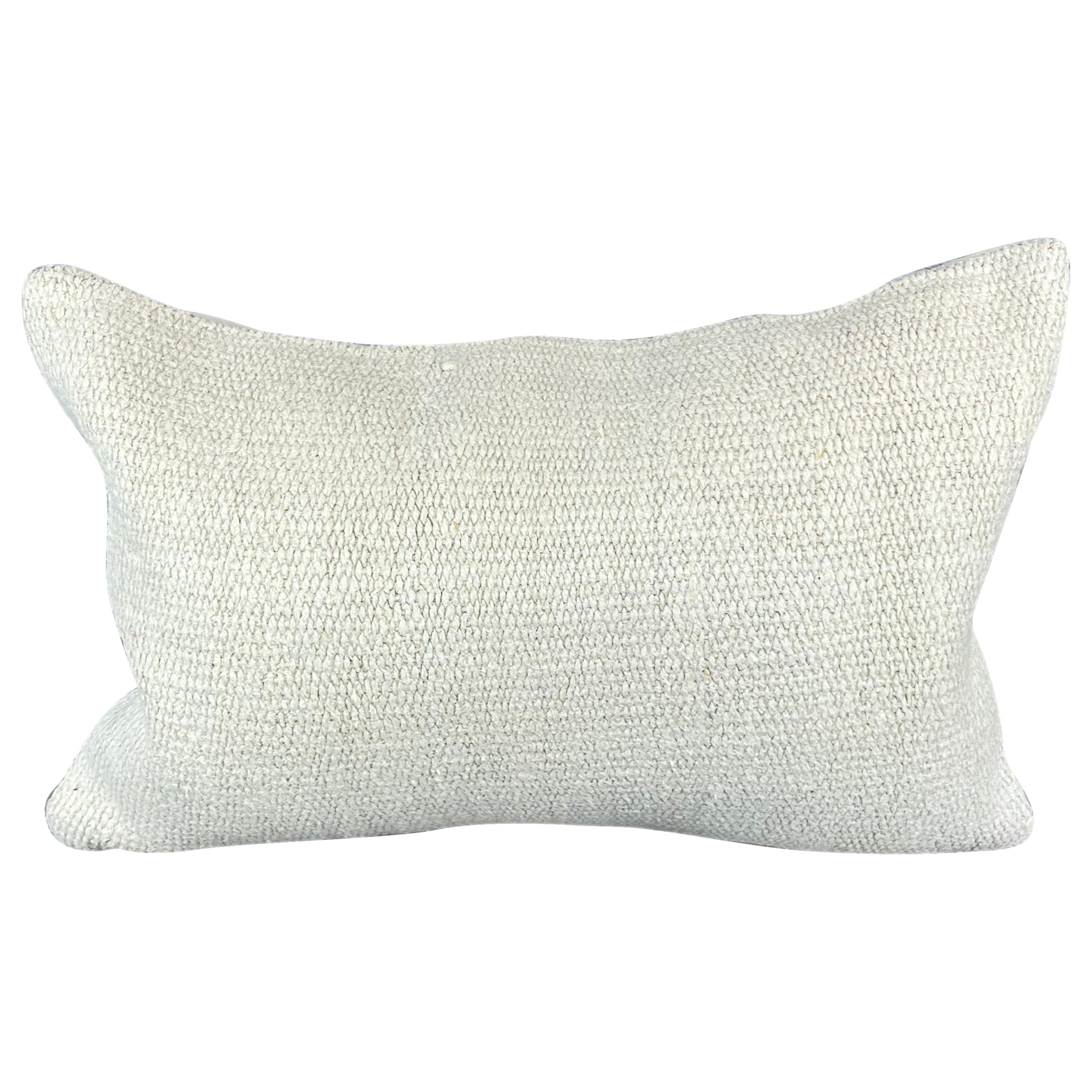 16 x 24 Zoll Kissen Türkisches Kissen mit Kissen im Kissenschliff, natürliches Weiß, Kissenbezug #6072 im Angebot