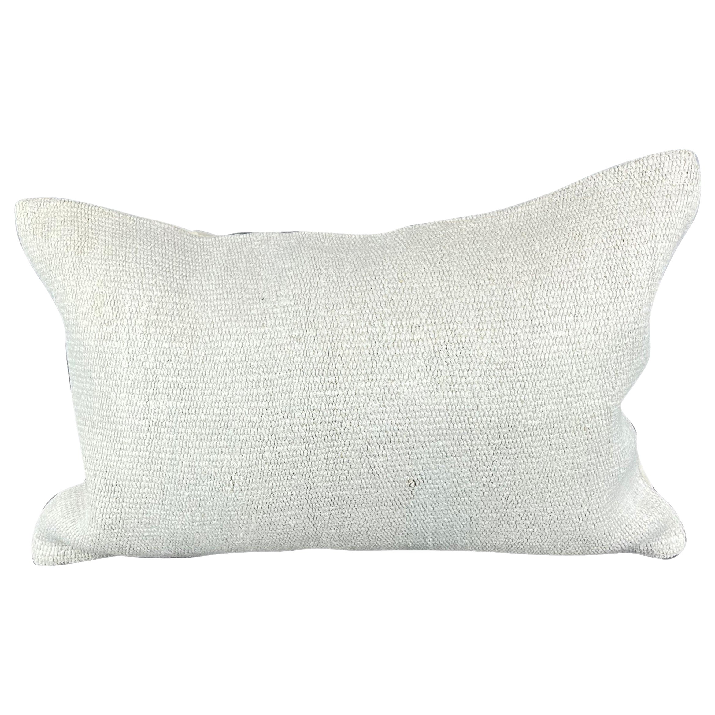 16 x 24 Cojín de cáñamo Cojín turco Cojín blanco natural Funda de cojín #6173 en venta
