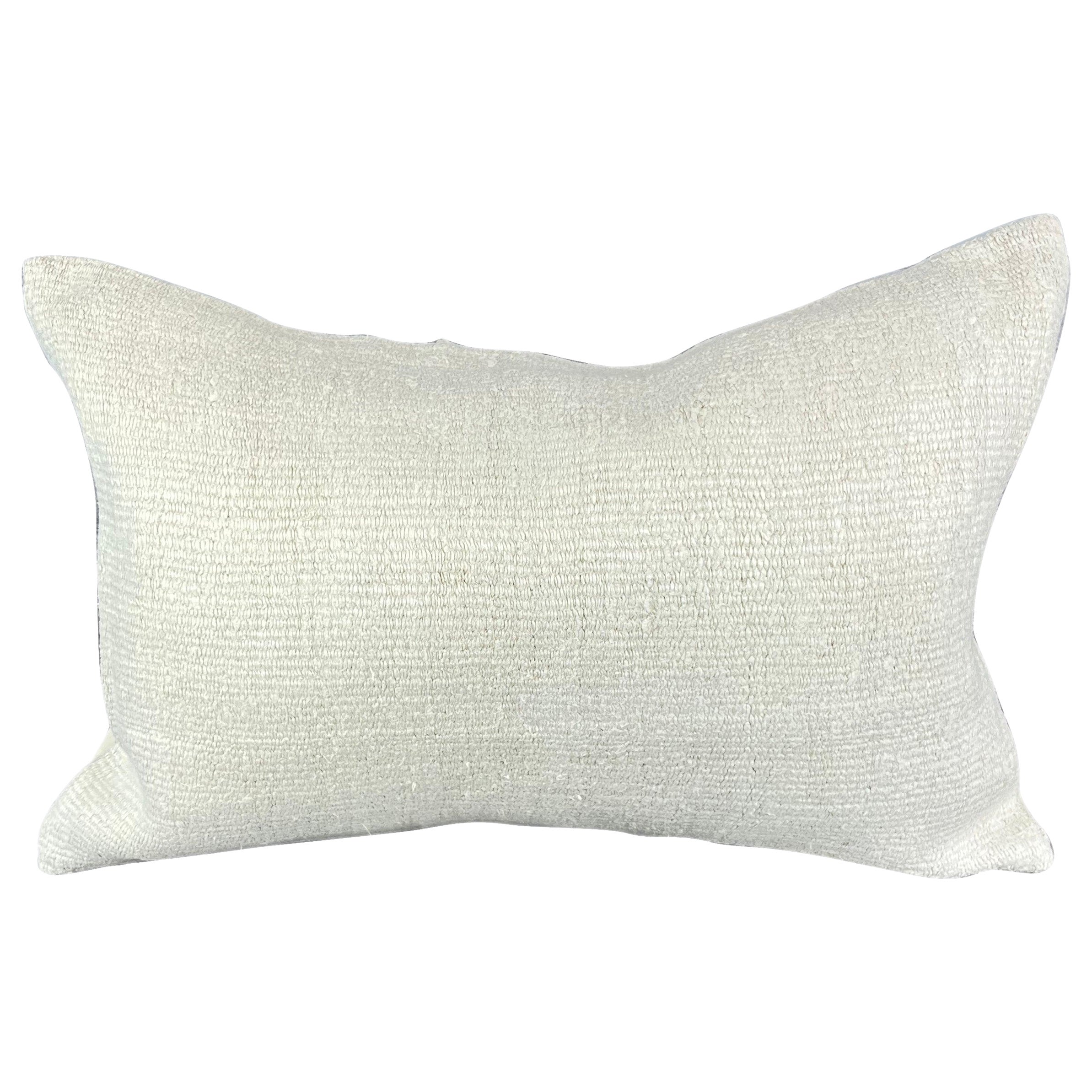 16 x 24 Hemp Kissen Türkisches Kissen mit natürlichem weißem Kissenbezug #6174 im Angebot