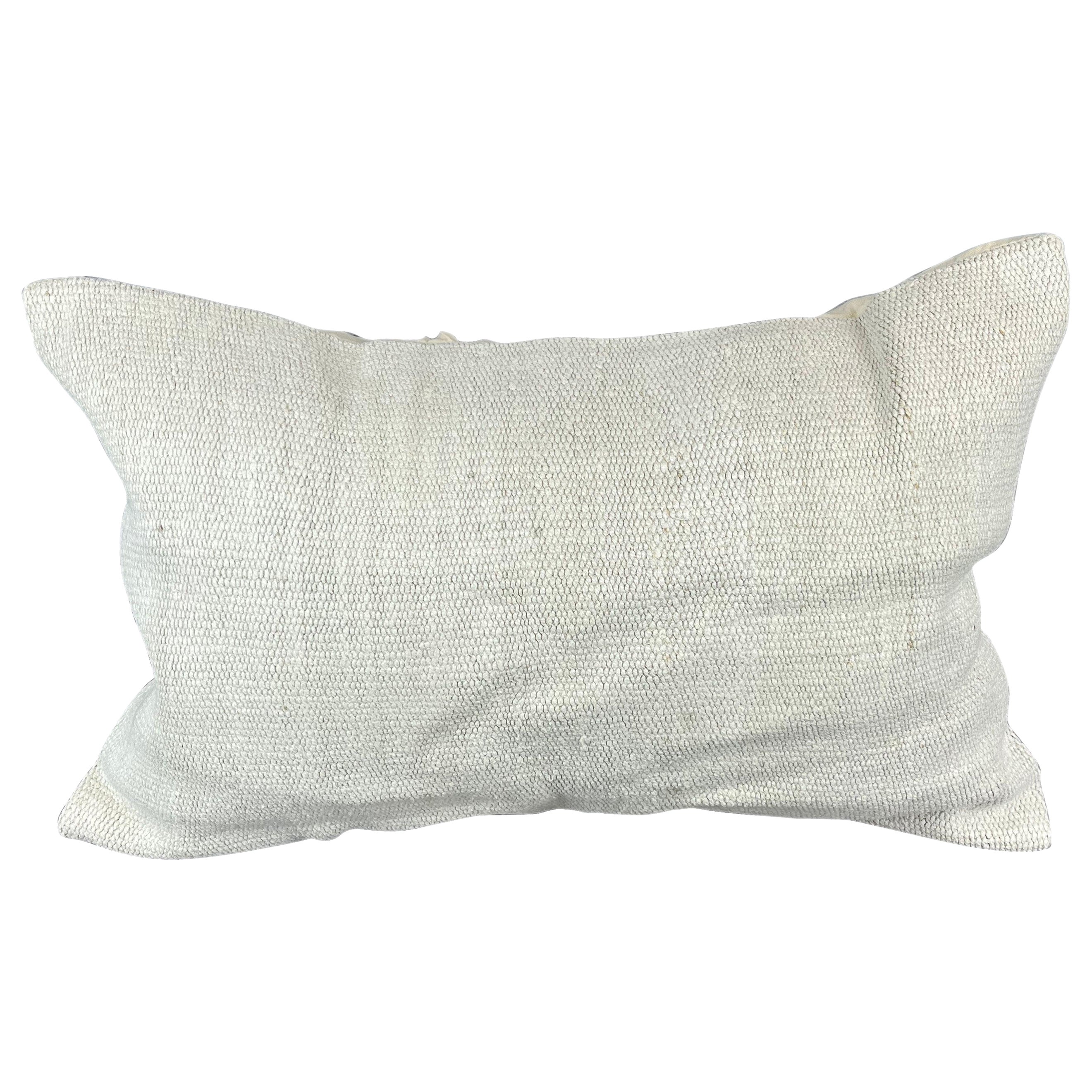16 x 24 Cojín de cáñamo Cojín turco Cojín blanco natural Funda de cojín #6116 en venta