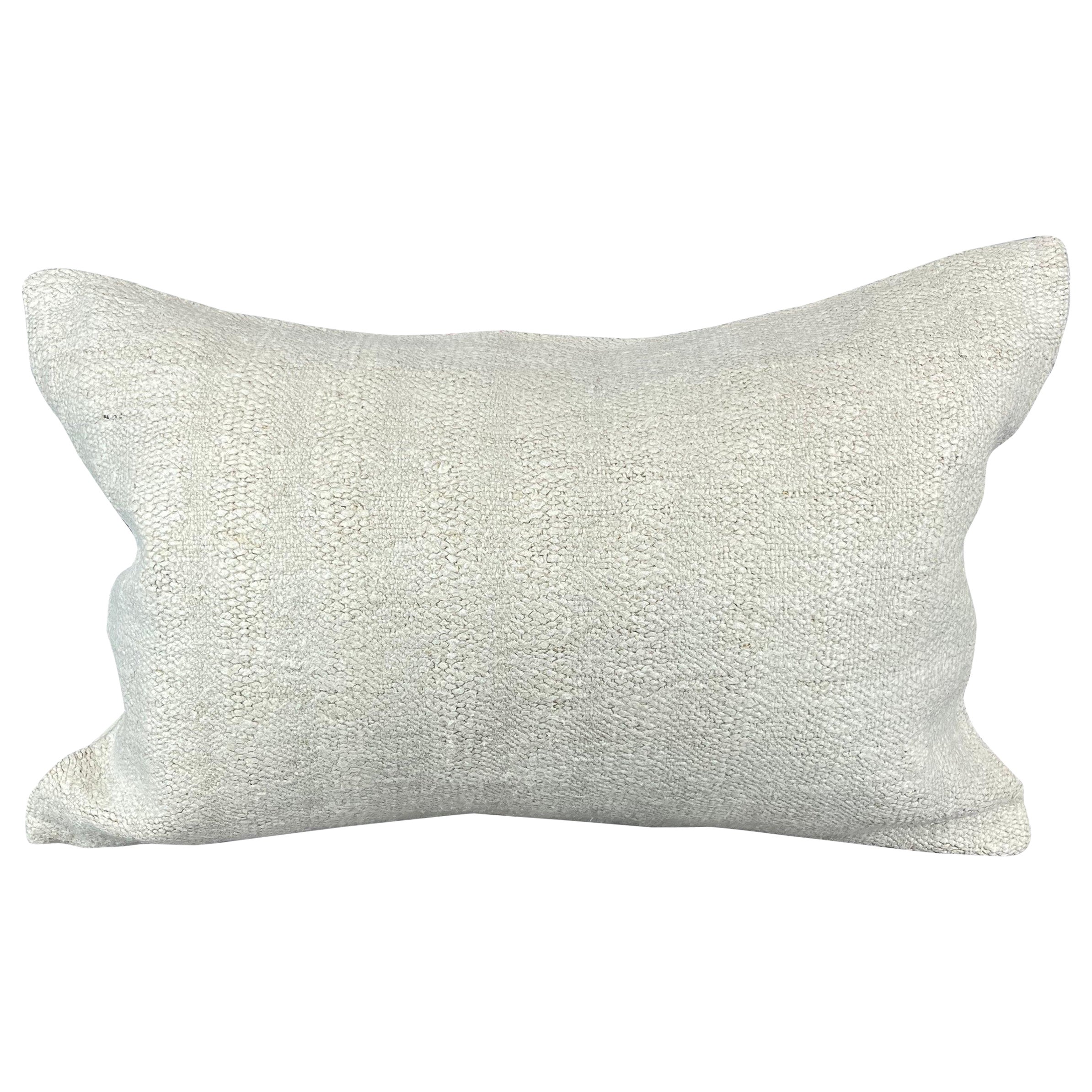 16 x 24 Cojín de cáñamo Cojín turco Cojín blanco natural Funda de cojín #6142 en venta