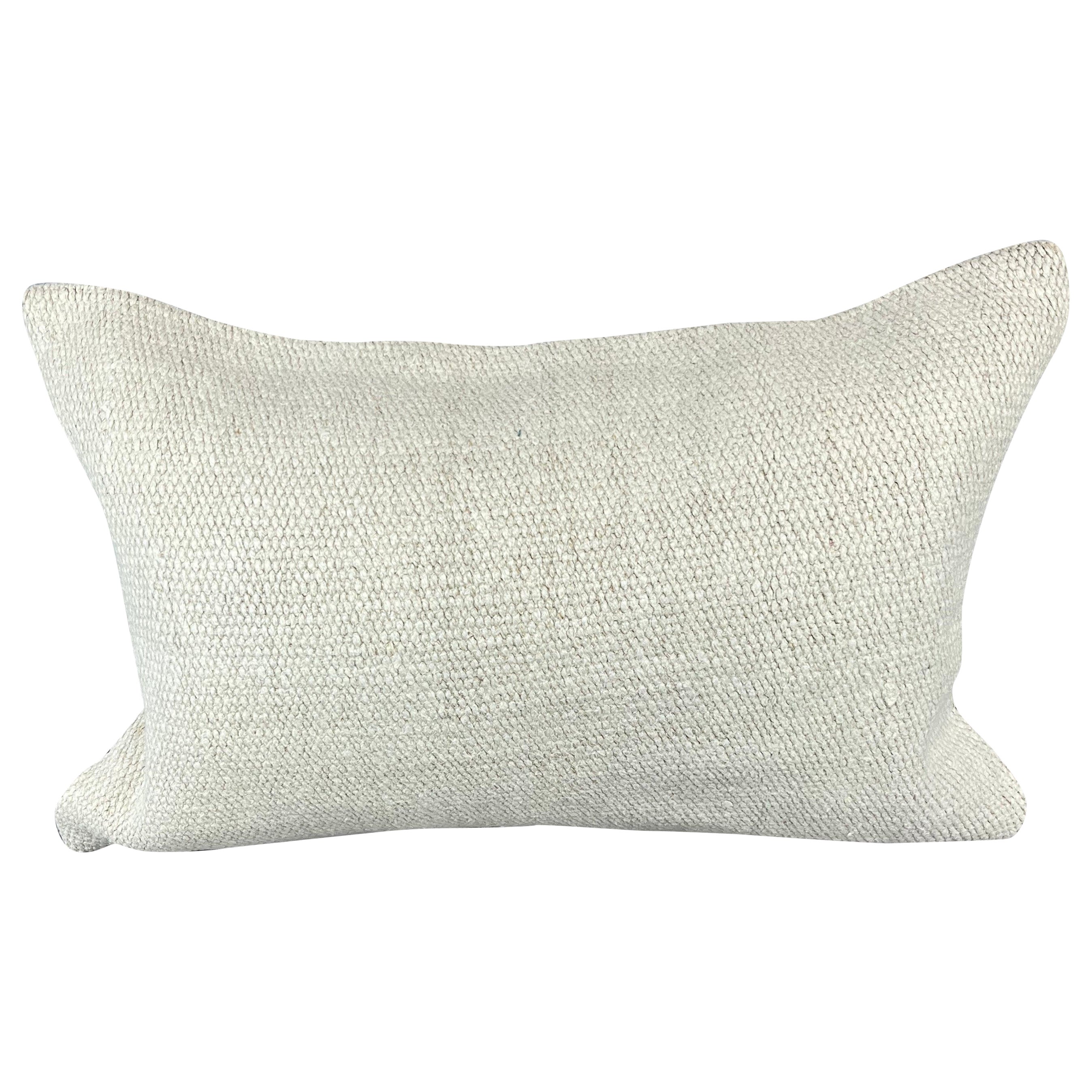 16 x 24 Hemp Pillow Turkish Cushion Natural White Pillow Cushion Cover #6169
