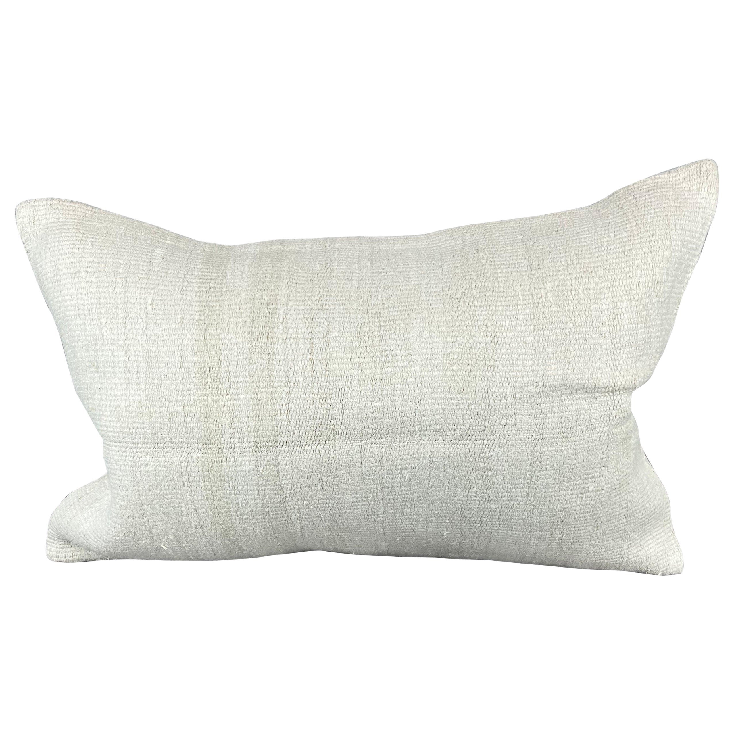 16 x 24 Hemp Pillow Turkish Cushion Natural White Pillow Cushion Cover #6122