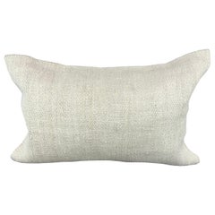 16 x 24 Cojín de cáñamo Cojín turco Cojín blanco natural Funda de cojín #6188