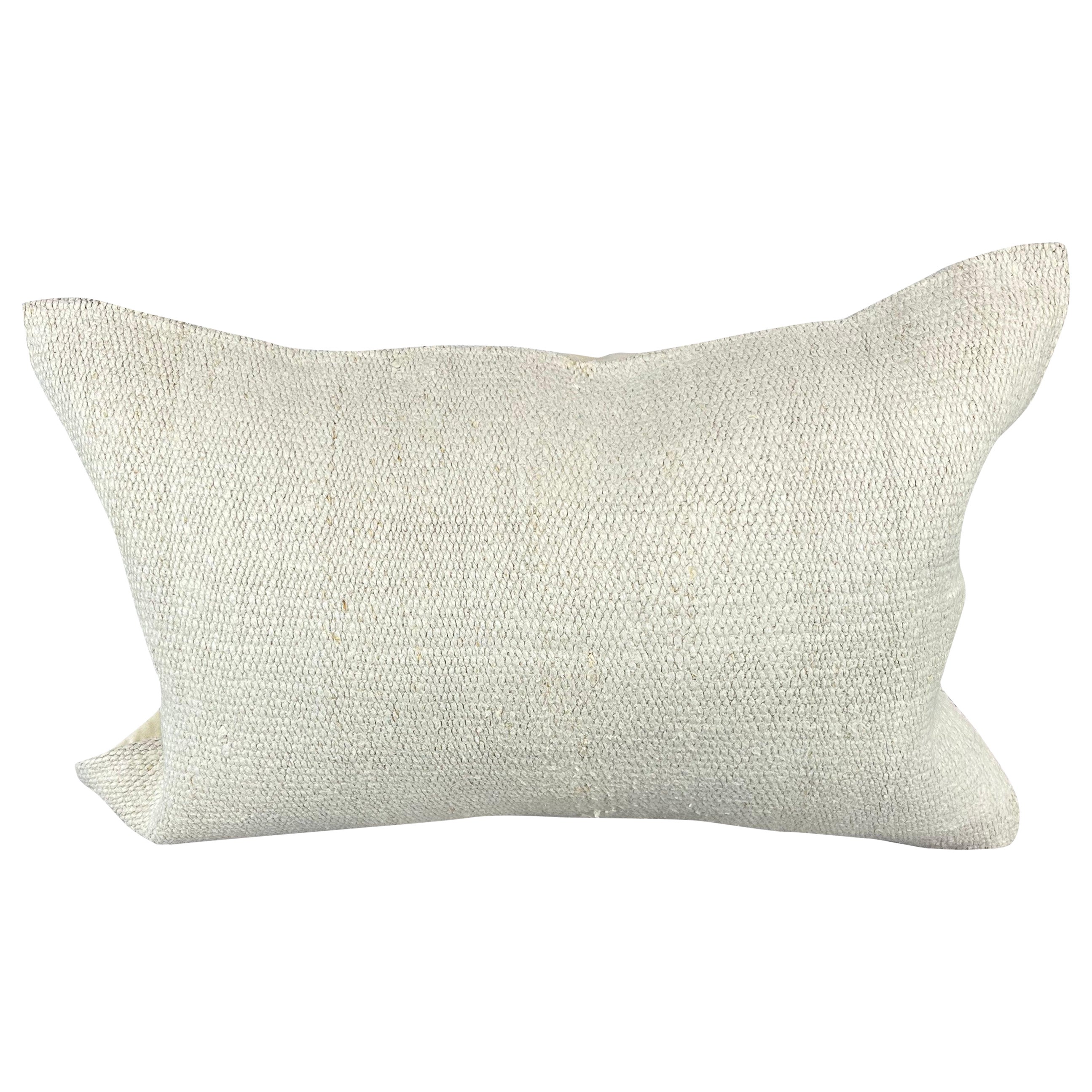 16 x 24 Hemp Pillow Turkish Cushion Natural White Pillow Cushion Cover #6203