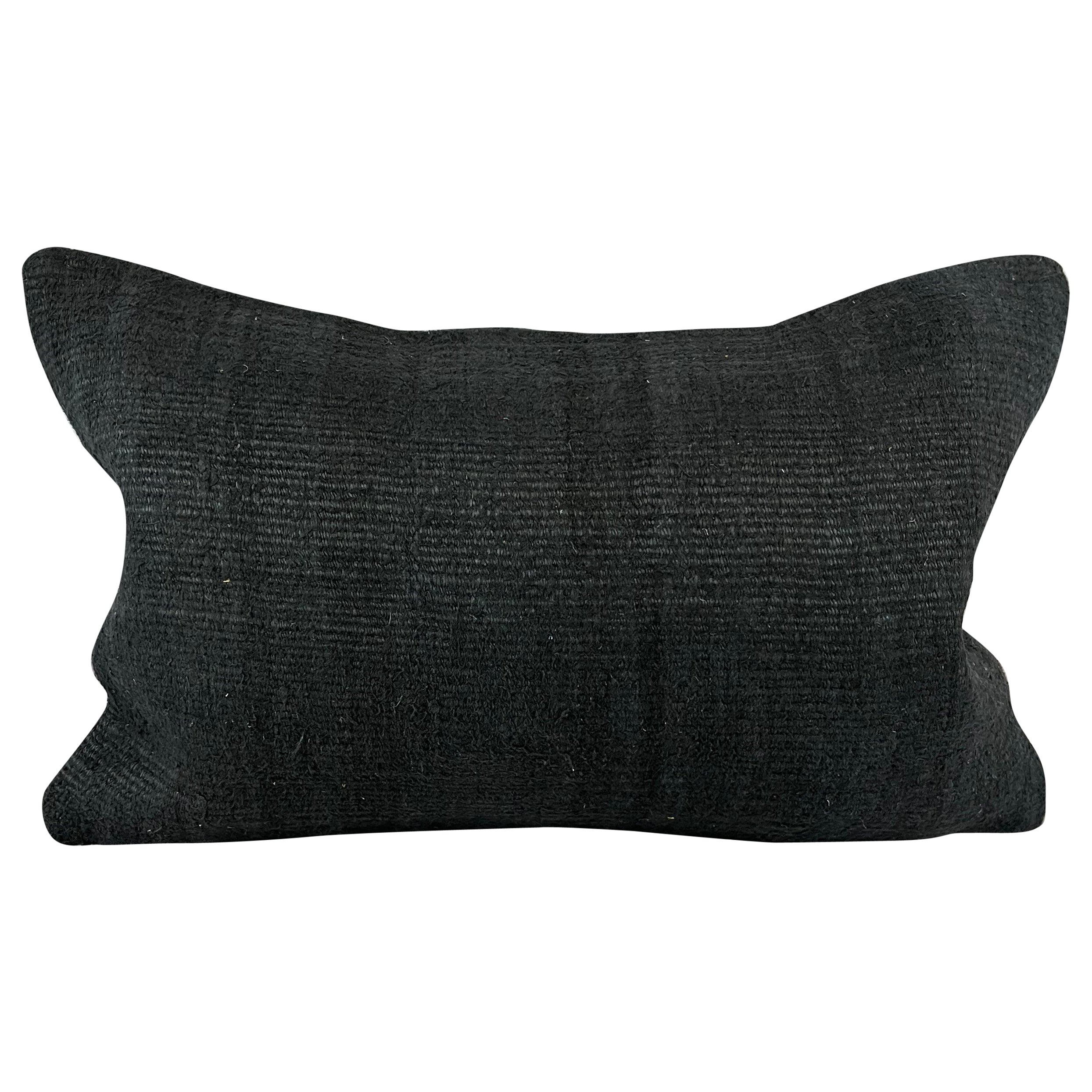 16 x 24 Cojín de Cáñamo Cojín Turco Natural Negro Funda de Cojín #6062 en venta