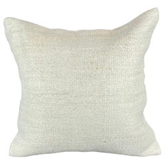 20 x 20 Hemp Türkisches Kissen, natürliches grauweißes Kissen-Kissenbezug mit natürlichem Saum #6496