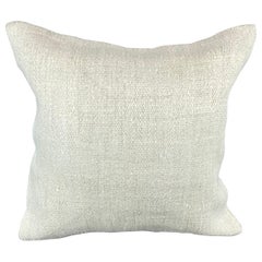 20 x 20 Cojín Turco de Cáñamo Blanco Grisáceo Natural Funda de Cojín #6495