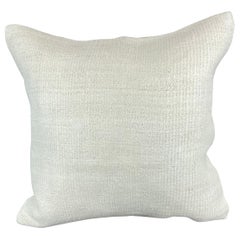 20 x 20 Zoll Türkisches Kissen mit natürlichem grauweißem Kissen-Kissenbezug mit Saum #6487