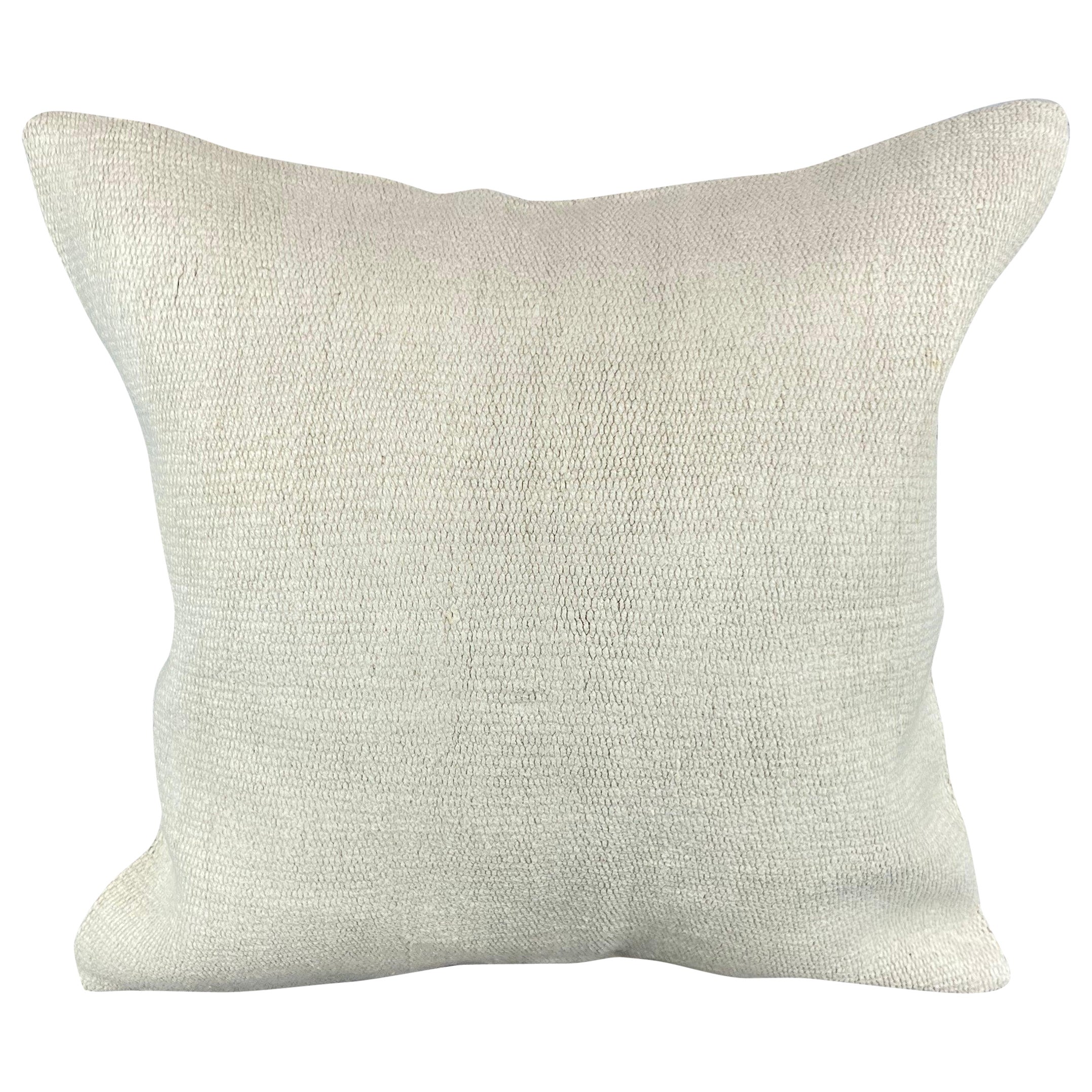 20 x 20 Hemp Türkisches Kissen, natürliches grauweißes Kissen, Kissenbezug #6482