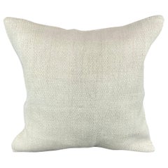 20 x 20 Cojín Turco de Cáñamo Blanco Grisáceo Natural Funda de Cojín #6482