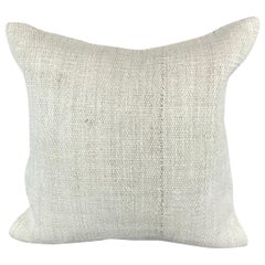 20 x 20 Hemp Türkisches Kissen, natürliches grauweißes Kissen, Kissenbezug #6485