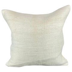 20 x 20 Cojín Turco de Cáñamo Blanco Grisáceo Natural Funda de Cojín #6481