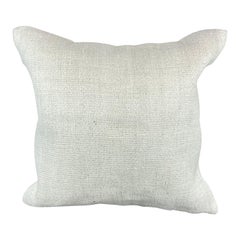 20 x 20 Cojín Turco de Cáñamo Blanco Grisáceo Natural Funda de Cojín #6479