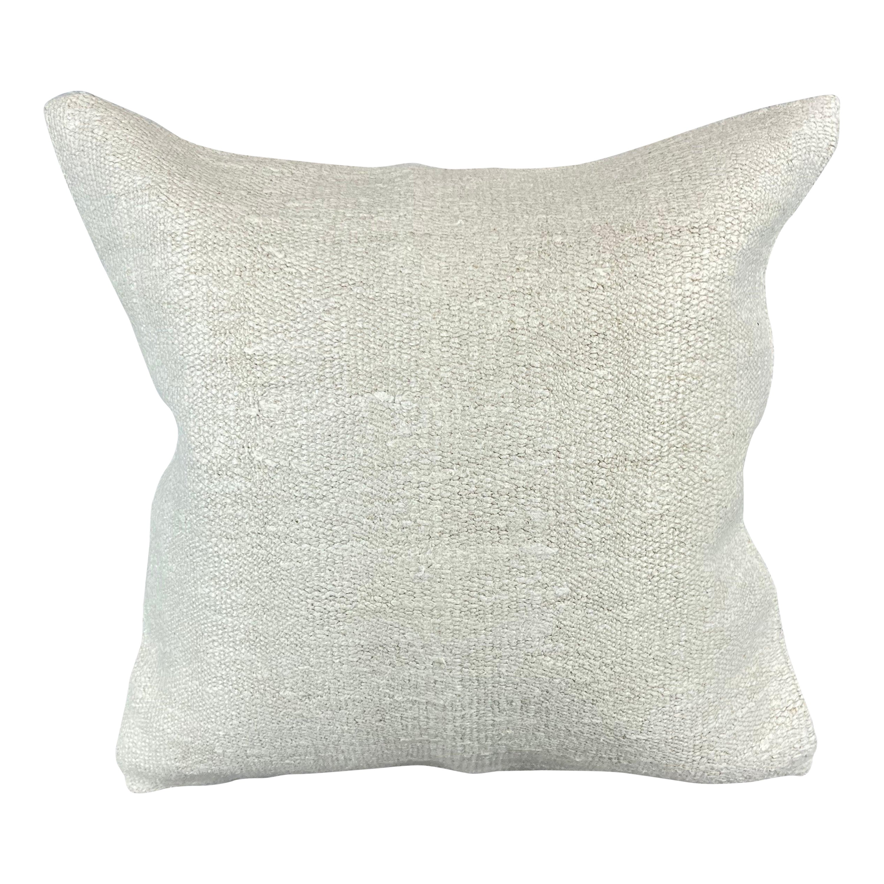 20 x 20 Hemp Türkisches Kissen, natürliches grauweißes Kissen, Kissenbezug #6592