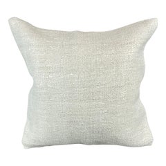 20 x 20 Cojín Turco de Cáñamo Blanco Grisáceo Natural Funda de Cojín #6592