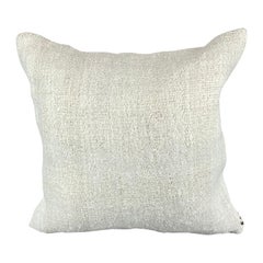 20 x 20 Cojín Turco de Cáñamo Blanco Grisáceo Natural Funda de Cojín #6501