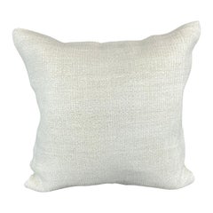 20 x 20 Cojín Turco de Cáñamo Blanco Grisáceo Natural Funda de Cojín #6590