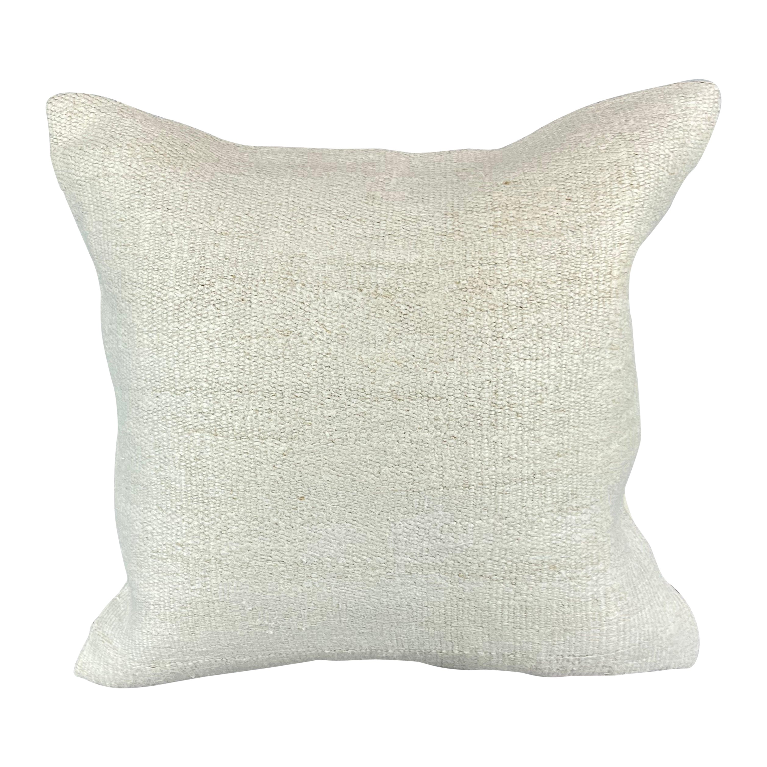 20 x 20 Hemp Türkisches Kissen, natürliches grauweißes Kissen, Kissenbezug #6500